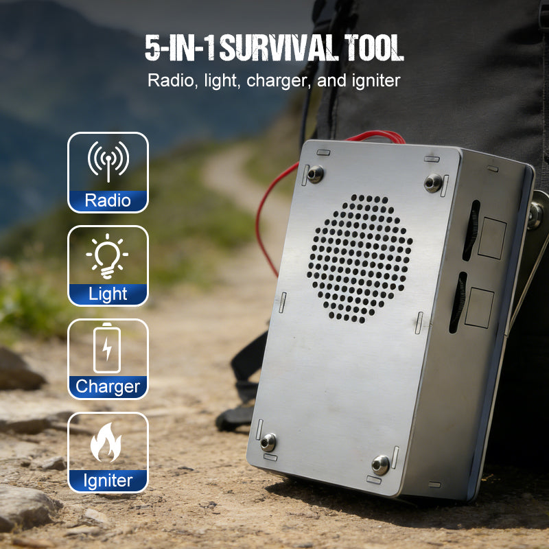 Multi-Functional Hand-Crank Emergency Charger & Radio