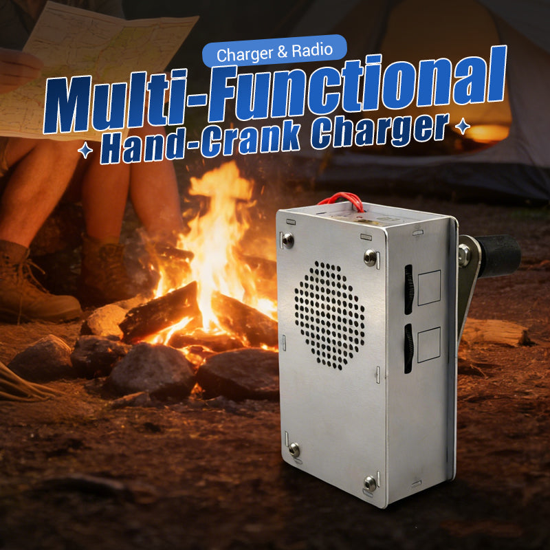 Multi-Functional Hand-Crank Emergency Charger & Radio