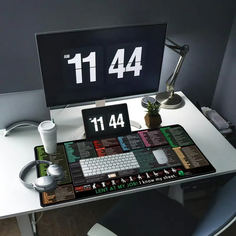 Stain-Resistant Anti-Slip Shortcut Desk Pad for Office