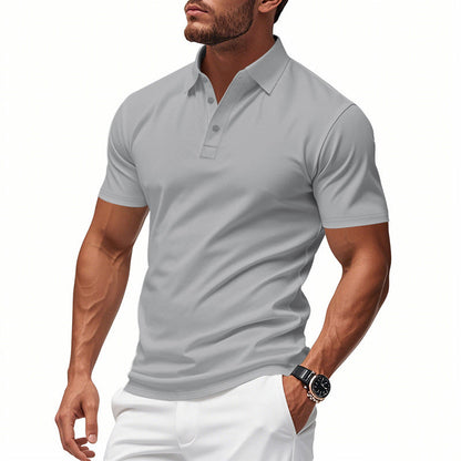 Men's Quick-Dry Short-Sleeve Lapel T-Shirt