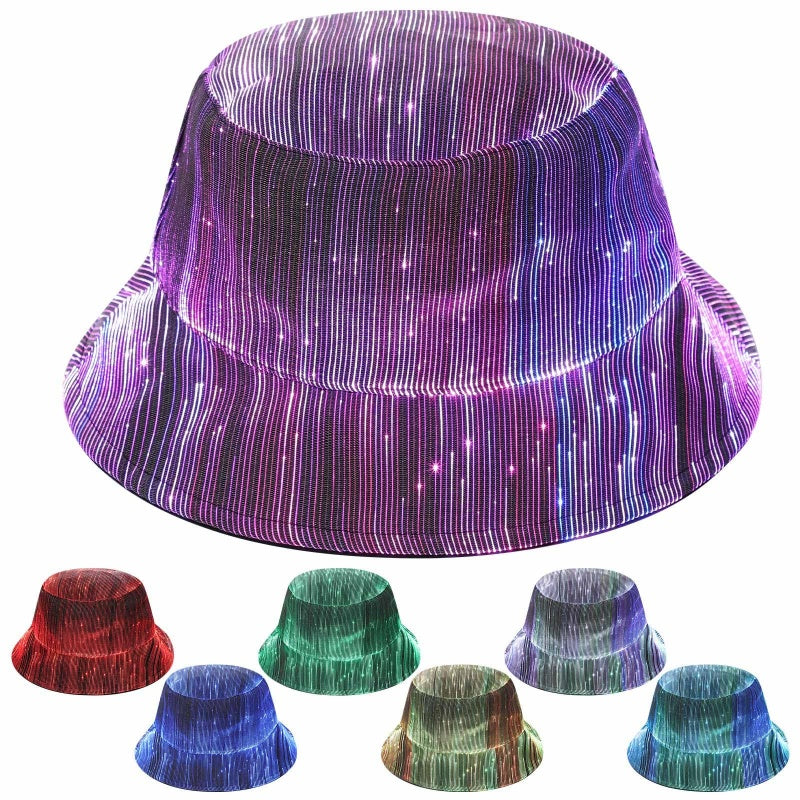 Luminous Fiber Optic Bucket Hat