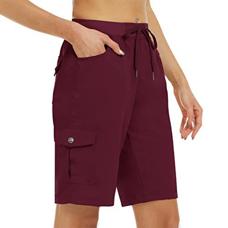 Women's Quick-Dry Cargo Shorts with Pockets