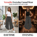 🔥 Women’s Flowy High Waist Wide-Leg Pants – Slimming, Comfy & Chic