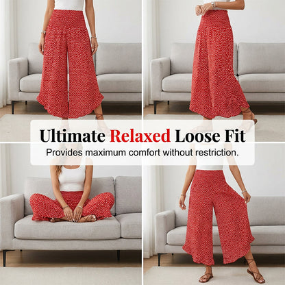 🔥 Women’s Flowy High Waist Wide-Leg Pants – Slimming, Comfy & Chic