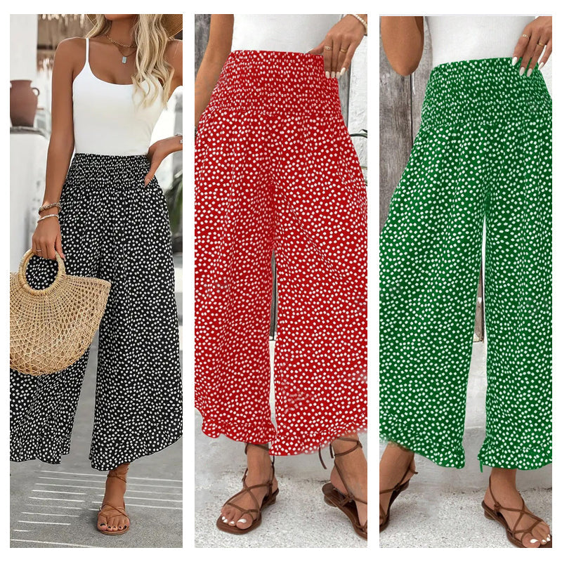🔥 Women’s Flowy High Waist Wide-Leg Pants – Slimming, Comfy & Chic