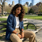 🧥Women's Classic Button Front Denim Jacket