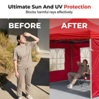 🏕️ Waterproof & Windproof Outdoor Tent Side Wall Tarp, Universal Canopy Shelter Side Panel for Camping