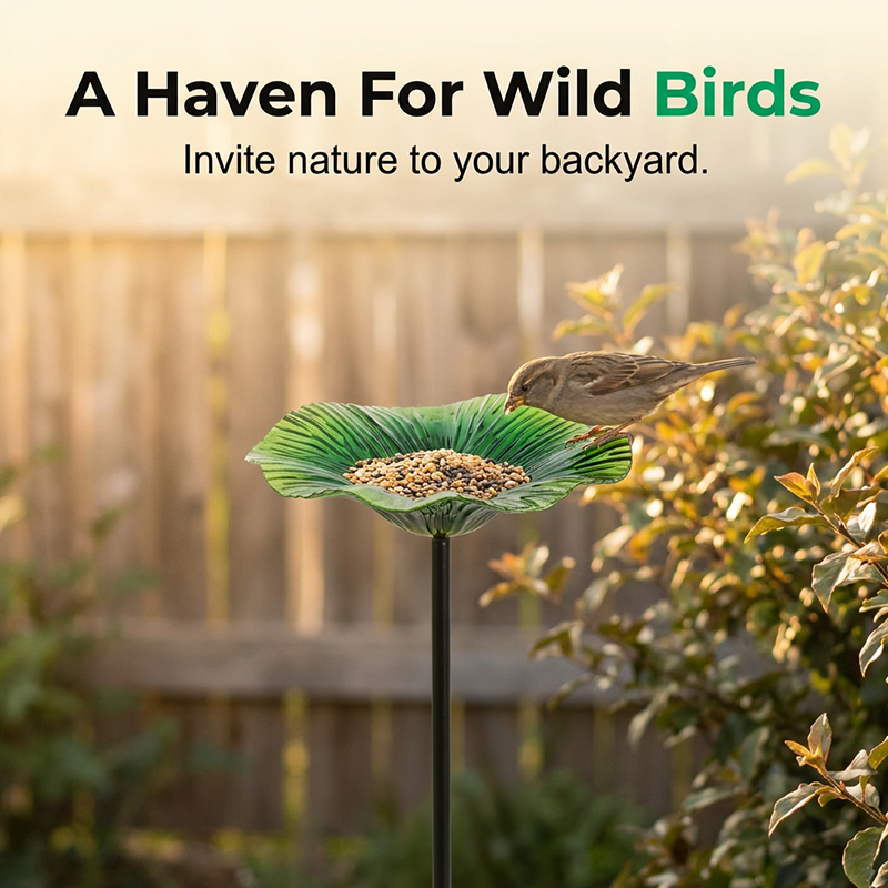 🌸Vibrant Garden Flower Stake Bird Feeder🍃