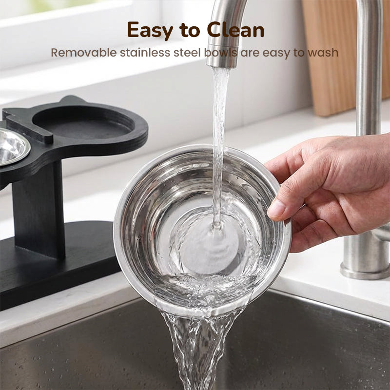 🐾 Anti-Slip Elevated 3-Bowl Pet Feeder! 🍲🐶🐱