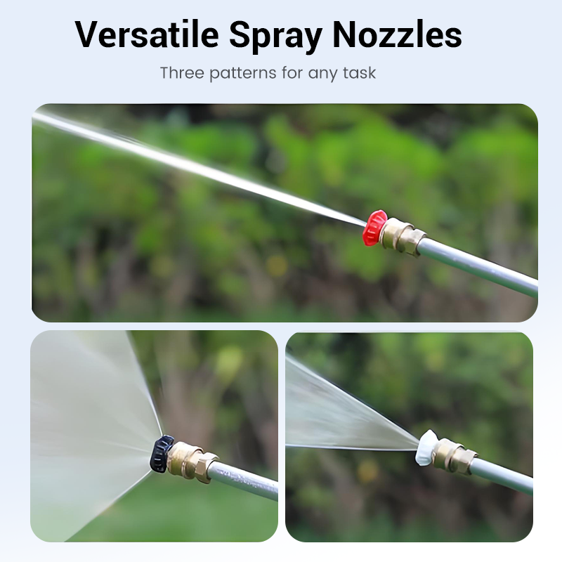 High-Pressure Water Gun Wand – 3 Nozzles, Durable Alloy & Anti-Slip Grip for Ultimate Cleaning 💦