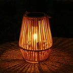 Solar Powered Rattan Lantern Light🏮