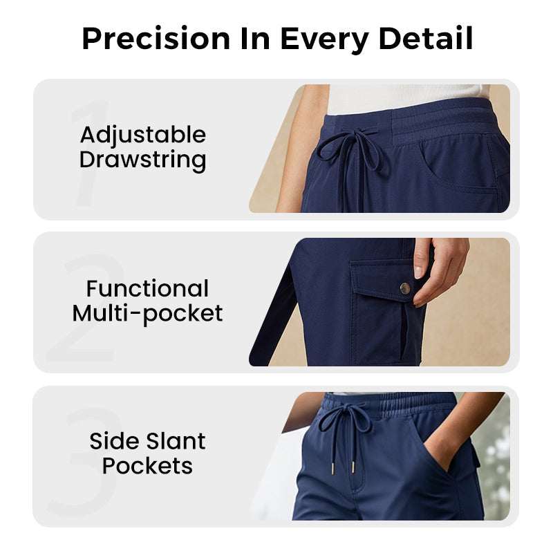 Women's Quick-Dry Cargo Shorts with Pockets