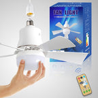 🔥SmartBreez 40W LED Ceiling Fan Light – 20.5 Ultra-Quiet with Remote 🎯 | E27 + FREE B22 Adapter 🔌
