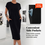 💐Women's Casual Short Sleeve T-Shirt Dress