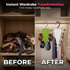 Multi-Functional V-Shaped Double Sided Hanger Storage Rack
