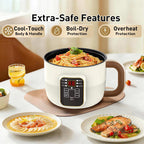 🍲 Multi-Functional Smart Electric Pot – 6 Preset Modes, Delay Timer, Steamer 🍜