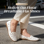 Women's Floral Hollow-Out Breathable Flat Loafers
