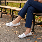 Women's Floral Hollow-Out Breathable Flat Loafers