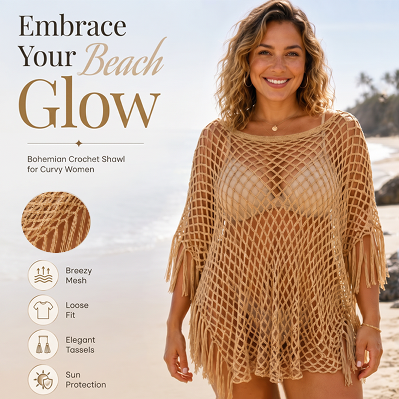 💐Summer Metallic Crochet Cover-Up – Lightweight, Flowy & Effortlessly Stylish summer outfit