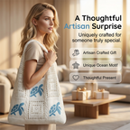 📢📢Turtle Pattern Crochet Tote Bag