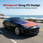 Patriotic Car Hood Flag Cover