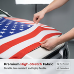 Patriotic Car Hood Flag Cover