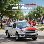 Patriotic Car Hood Flag Cover