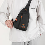 🎒✨ Waterproof Multi-pocket Crossbody Sling Bag – Organized Storage, Adjustable Strap, Headphone Jack 🌧️