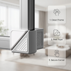 Window Corner Guard Baby Proofing Safety Bumper for Casement Windows Small
