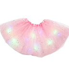 🎁LED Light Up Sequin Tutu Skirt Star Mesh Princess Skirt for Girls and Adults