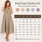 Women's Sleeveless V-Neck Maxi Dress