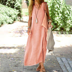 Women's Sleeveless V-Neck Maxi Dress