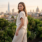 🌿Women's Short Sleeve Top & Wide-Leg Pants Set