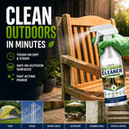 🌿 Outdoor Surface Cleaner Spray, Fast Acting Stain Remover for Patio, Wooden Furniture & Outdoor Surfaces