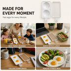 Fast Microwave 2-Well Egg Cooker