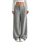 ✨ Easy Everyday Comfort | Women's Relaxed Wide-Leg Pants with Side Pockets