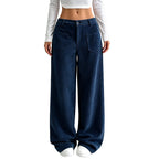 ✨ Easy Everyday Comfort | Women's Relaxed Wide-Leg Pants with Side Pockets
