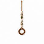 🏠Decorative Beaded Towel Hanger with Wooden Ring